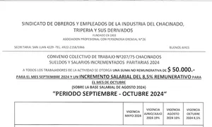 Paritarias Chacinados